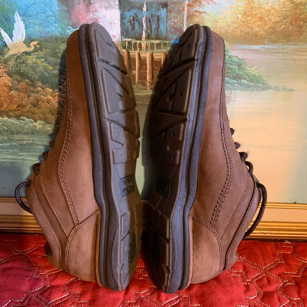 Rockport Brown Leather Oxfords Lace Up Shoes Men's 12 - Picture 11 of 15